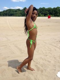 petite black teen gets
